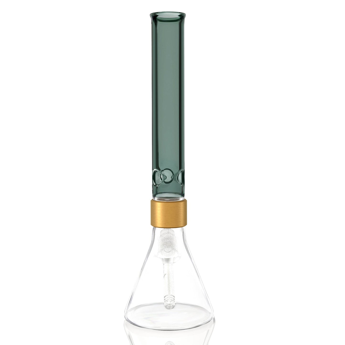 Color Tall Beaker - midnight glass, back view