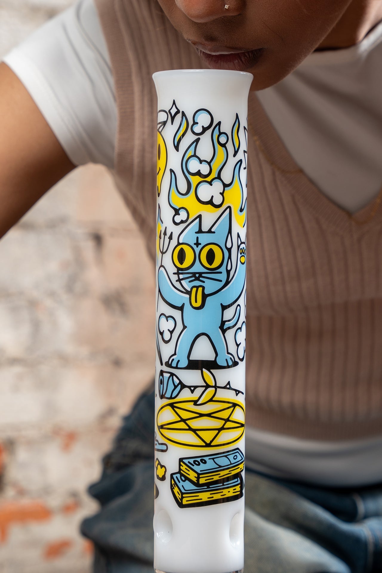 The 666 Cat Tall Straight Tube