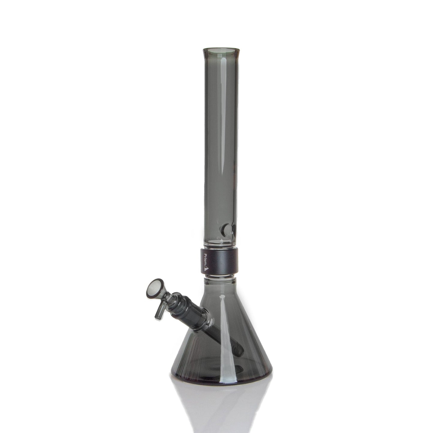 MINI Monochrome Tall Beaker - midnight glass, three-quarter view