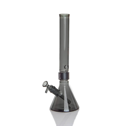 MINI Monochrome Tall Beaker - midnight glass, three-quarter view