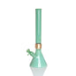 MINI Monochrome Tall Beaker - mint glass, three-quarter view
