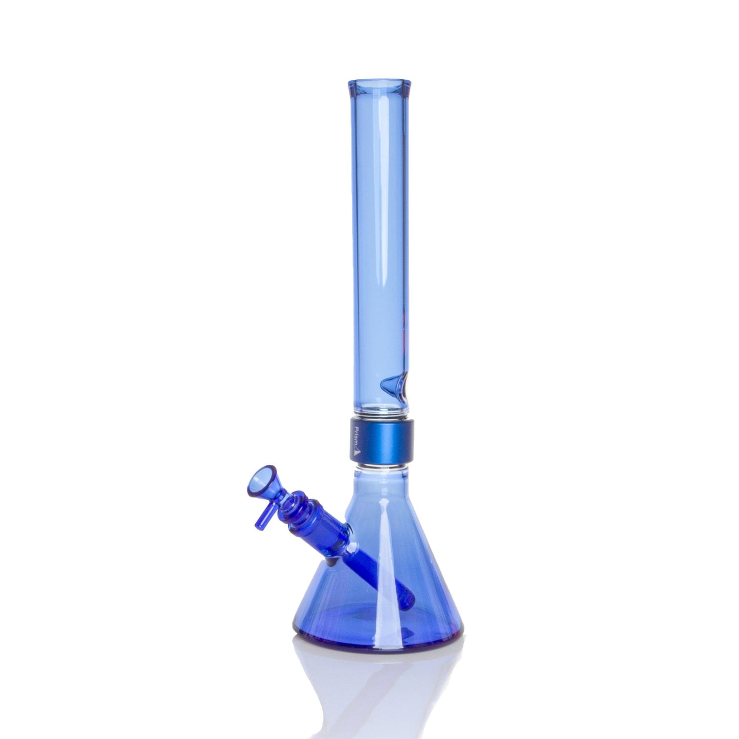 MINI Monochrome Tall Beaker - sapphire glass, three-quarter view