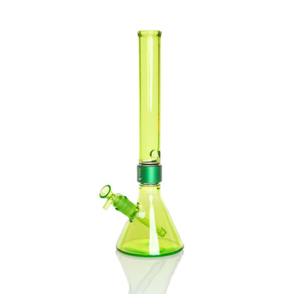 MINI Monochrome Tall Beaker - slime glass, three-quarter view