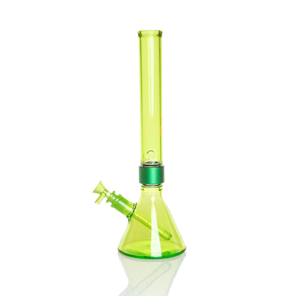 MINI Monochrome Tall Beaker - slime glass, left side view