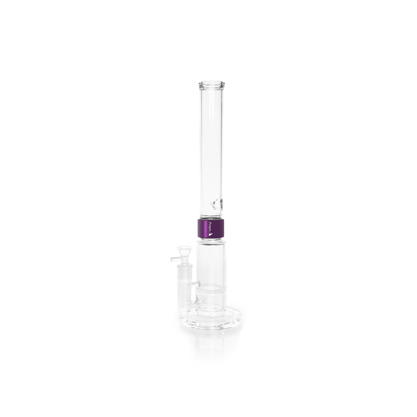MINI Tall Honeycomb - purple glass, three-quarter view