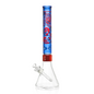 Etched SKULLIANCE Clear Beaker