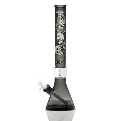 Etched SKULLIANCE Midnight Beaker