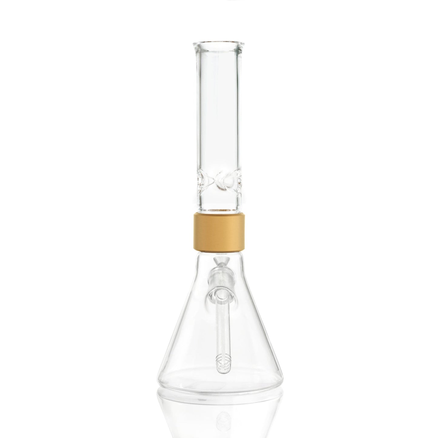 Standard Beaker - gold glass, back view