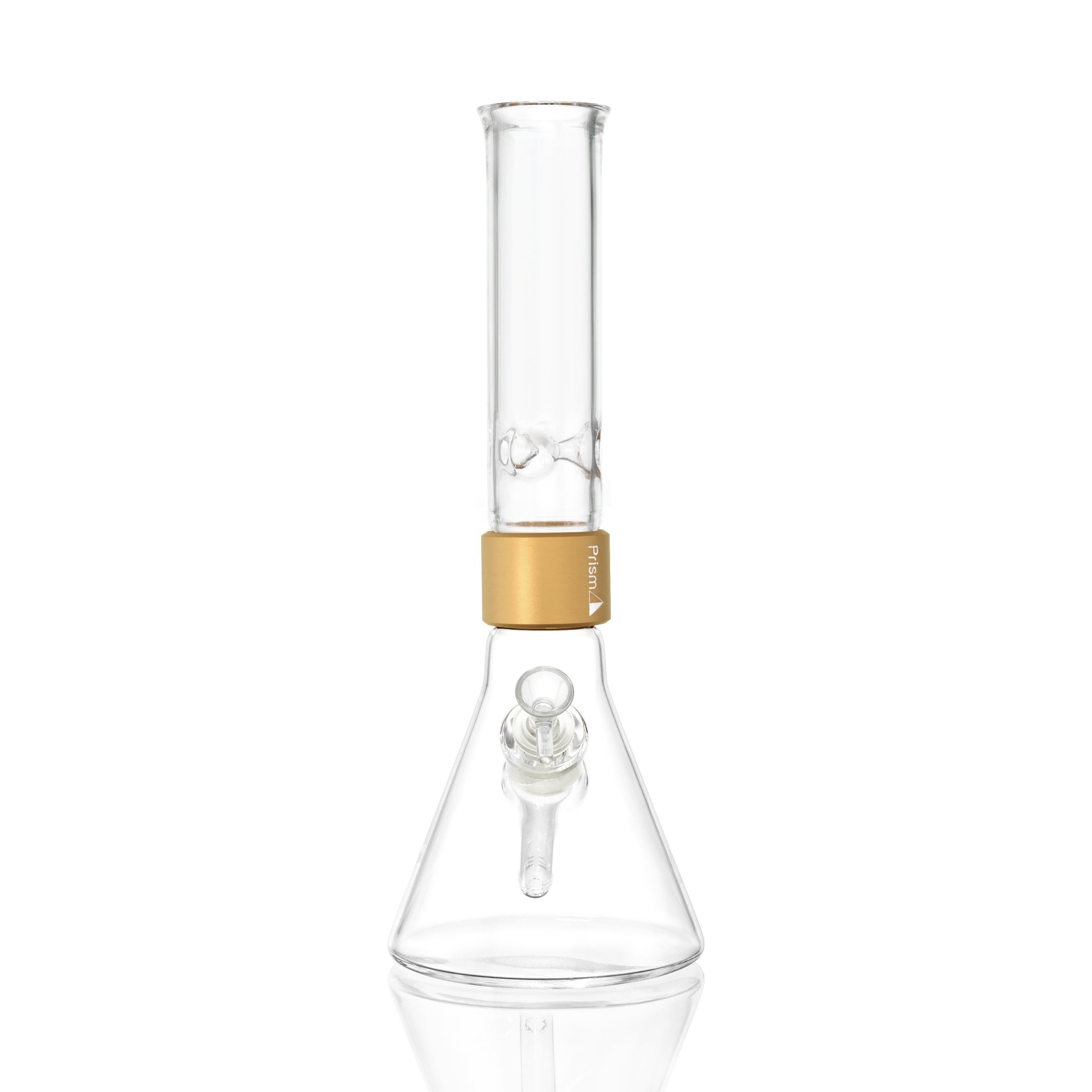 Standard Beaker - gold glass, front view