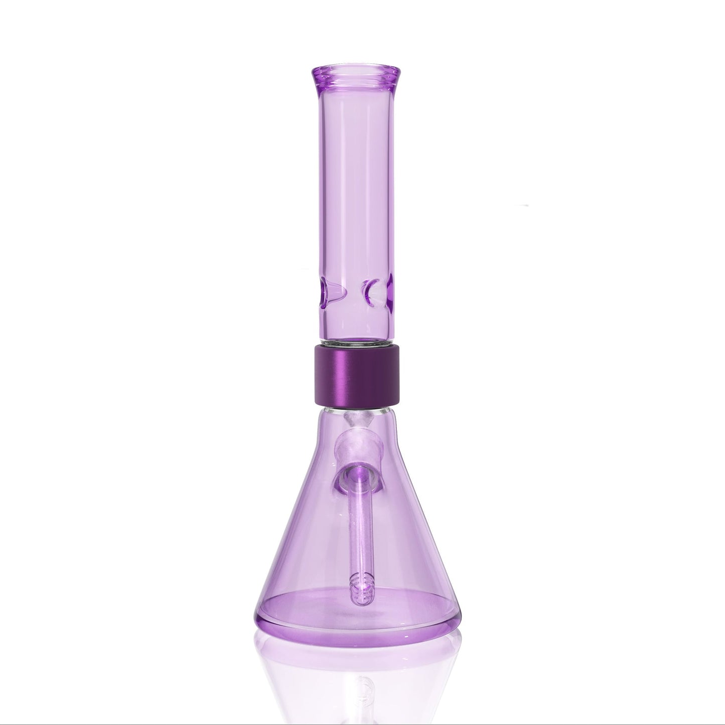 Monochrome Standard Beaker - grape jolly rancher glass, back view