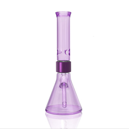Monochrome Standard Beaker - grape jolly rancher glass, back view