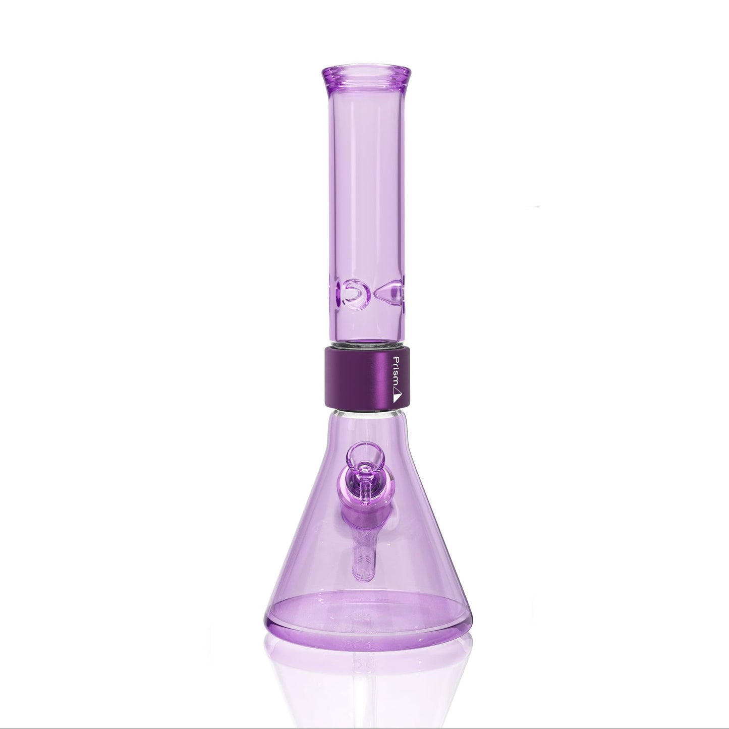Monochrome Standard Beaker - grape jolly rancher glass, front view