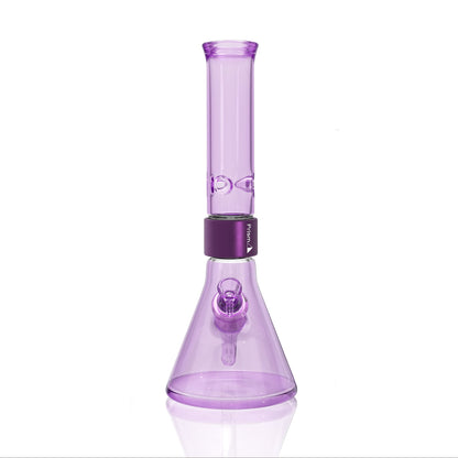 Monochrome Standard Beaker - grape jolly rancher glass, front view