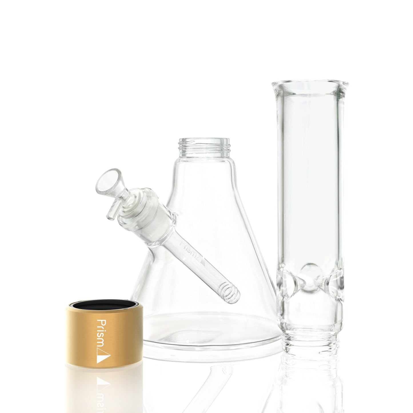 Standard Beaker - gold glass, disassembled view