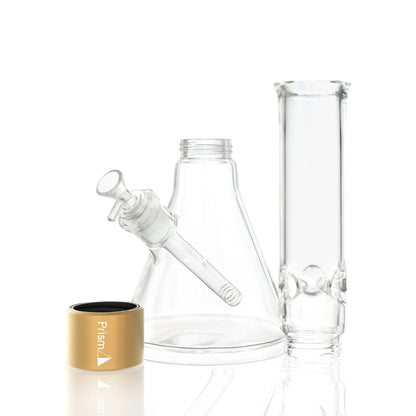 Standard Beaker - gold glass, disassembled view