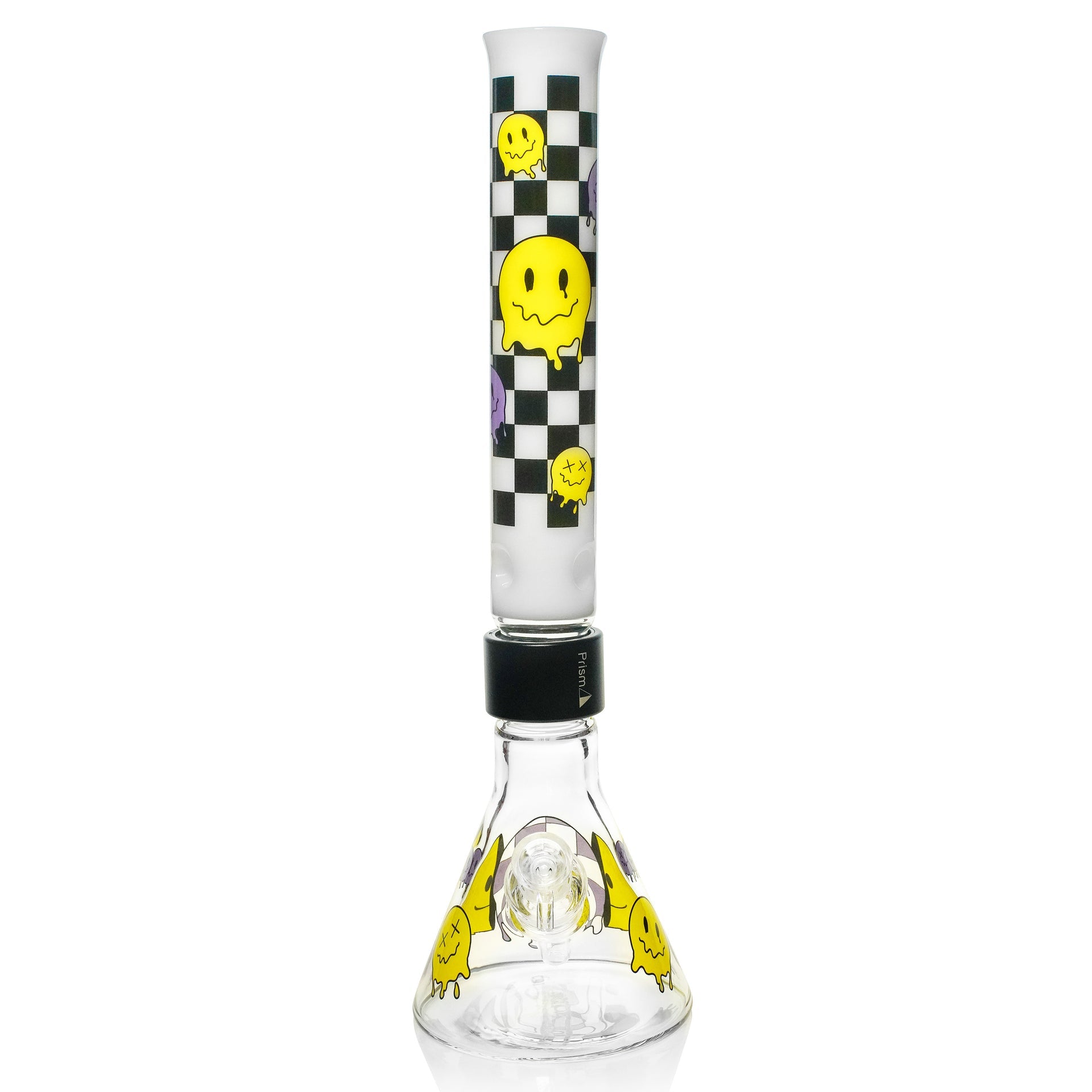 Smile Tall Beaker - white glass, front view