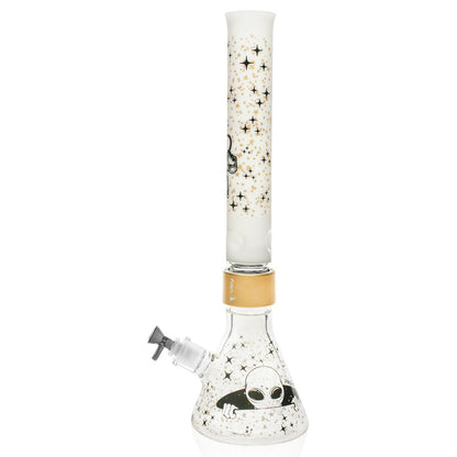 White Spaced Out Beaker Single Stack