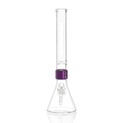 Tall Beaker - purple glass, front view