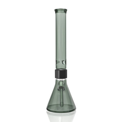 Monochrome Tall Beaker - midnight glass, back view