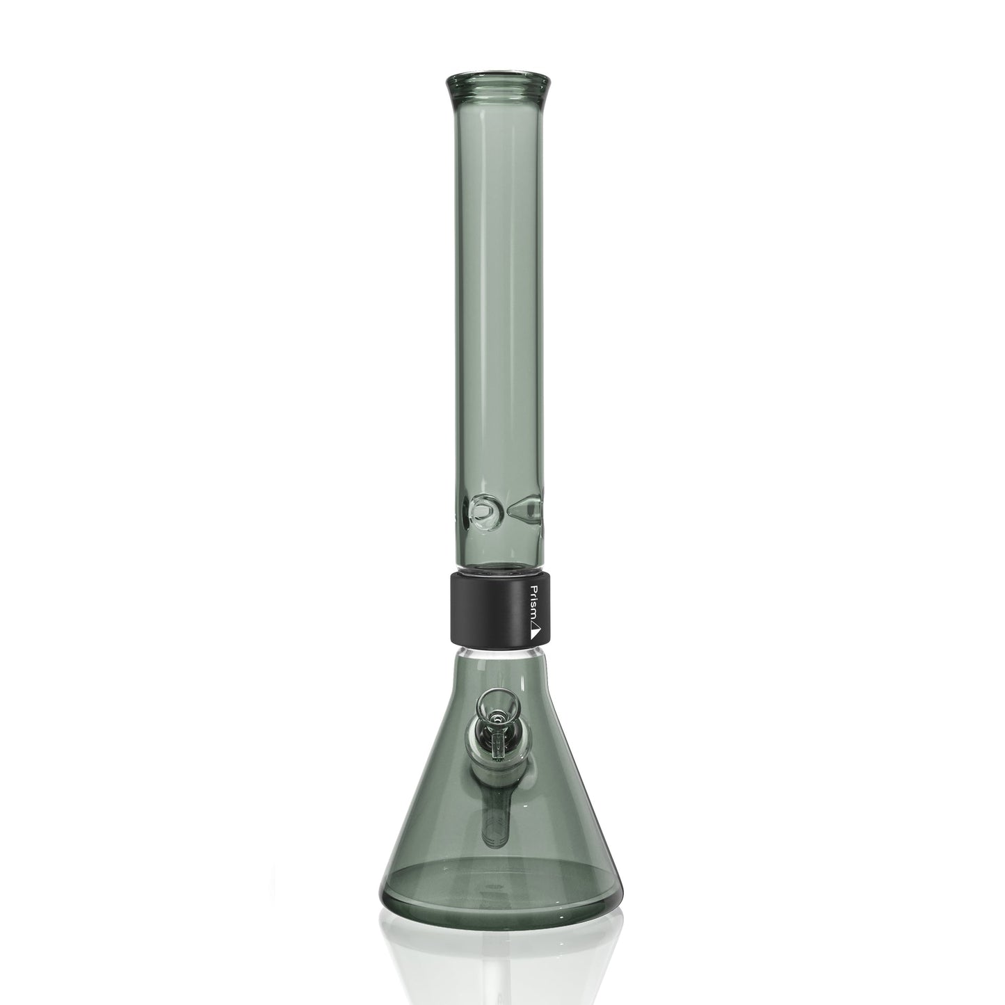Monochrome Tall Beaker - midnight glass, front view