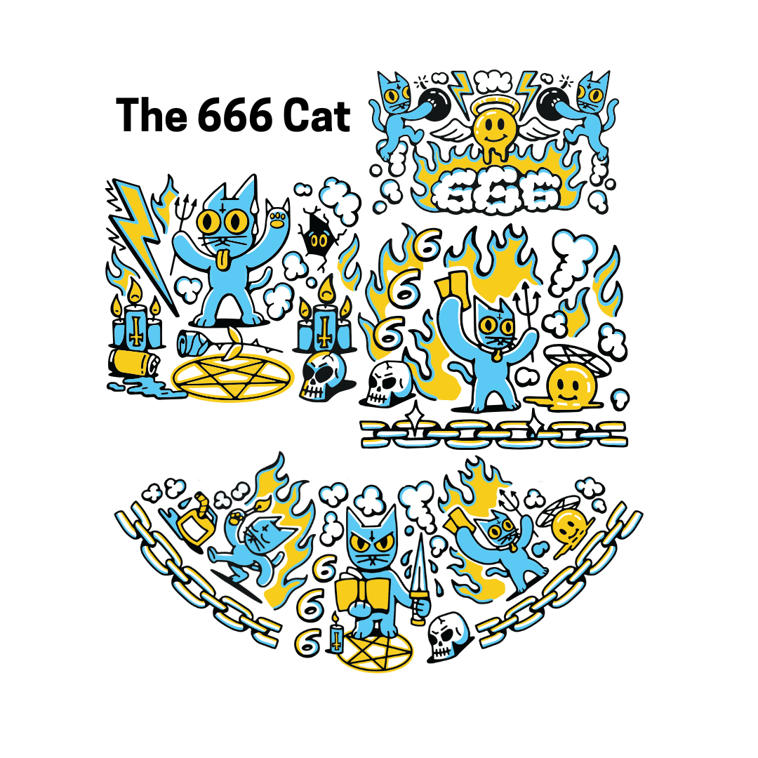 The 666 Cat Big Honeycomb Single Stack