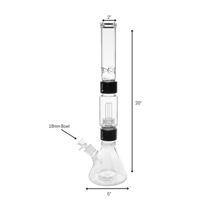 Percolated Beaker Double Stack Clear