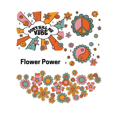 Flower Power Beaker Double Stack